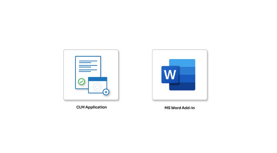 Microsoft Word Add-in for a CLM solution