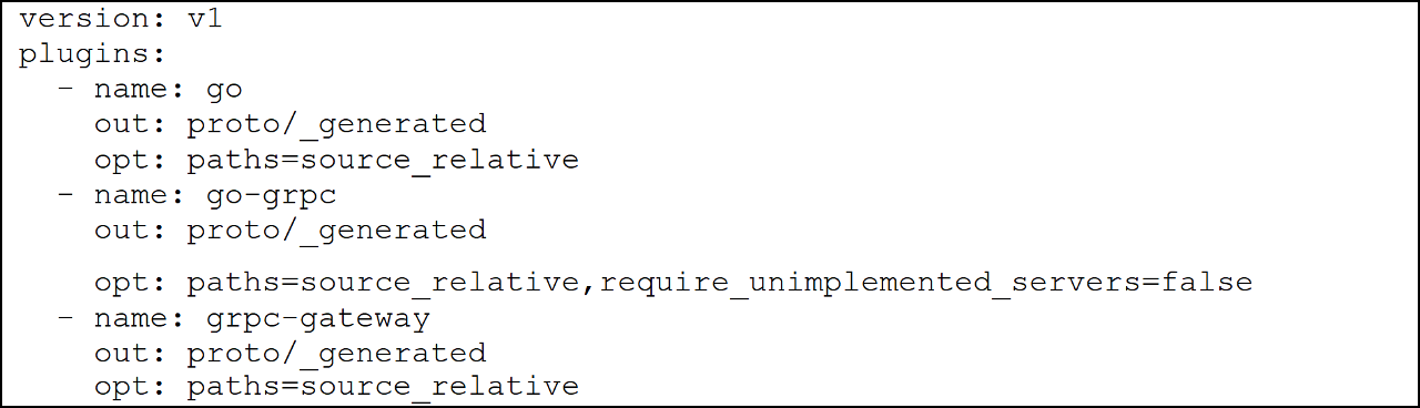 Create buf.gen.yaml command