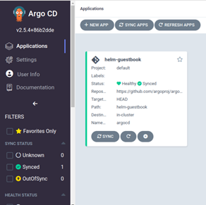 Argo CD status