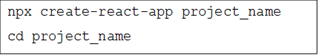 Create react app project