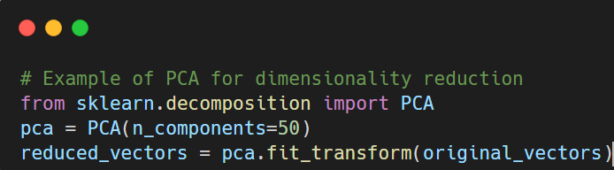 Dimensionality reduction