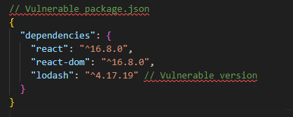 Insecure dependencies