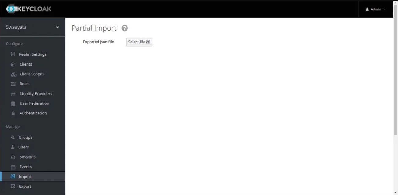 Import Realm