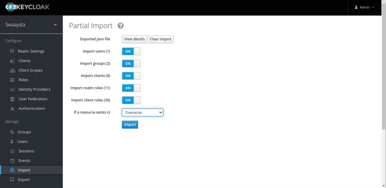 Import Button