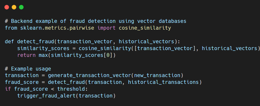 Real-time fraud detection in backend systems