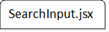 search input jsx