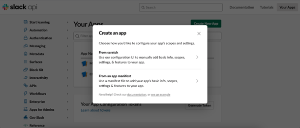 Slack API integration Java Opcito 1