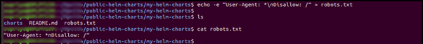 helm repository robots