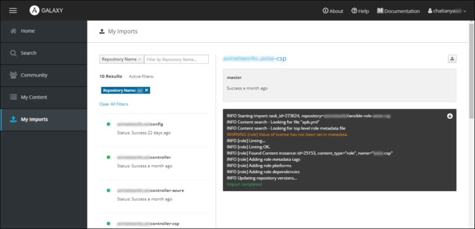 release Ansible Galaxy
